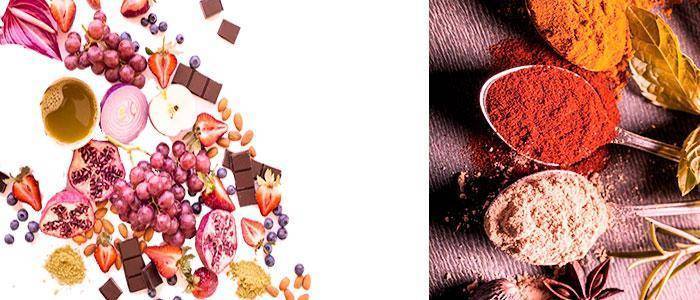 Foods containing polyphenols