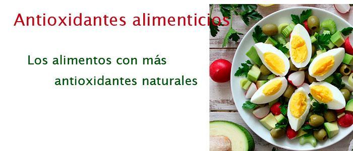 Antioxidantes alimenticios o alimentarios
